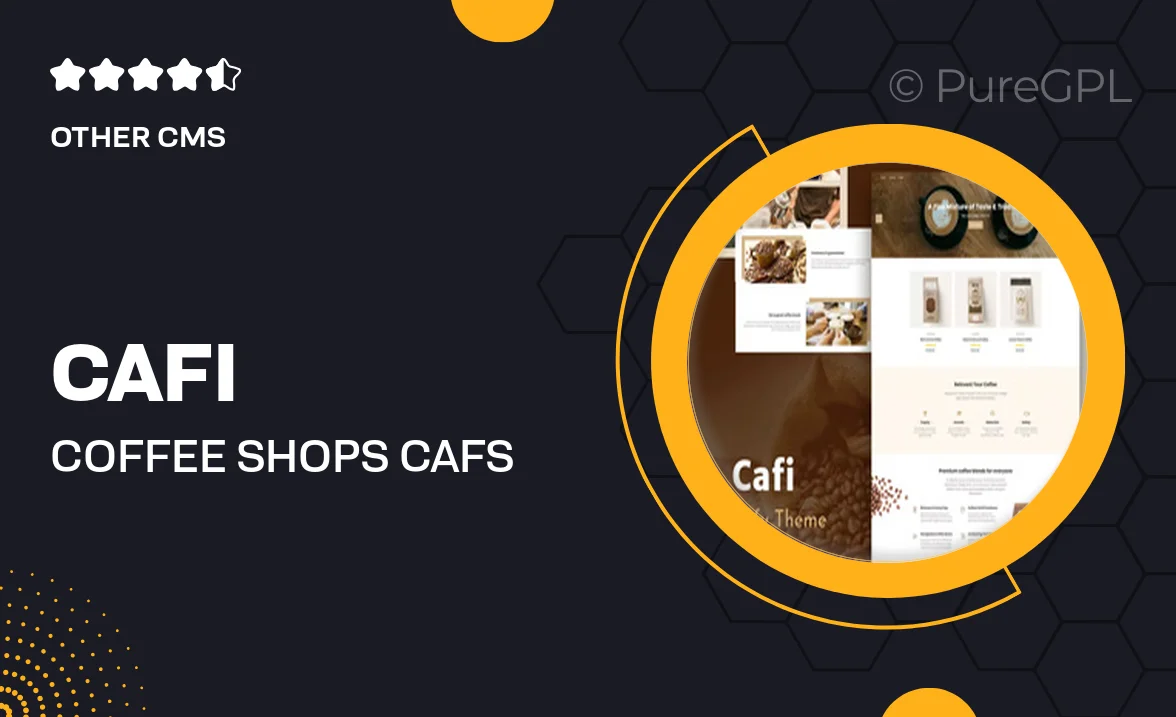 Cafi – Coffee Shops & Cafés Responsive Shopify