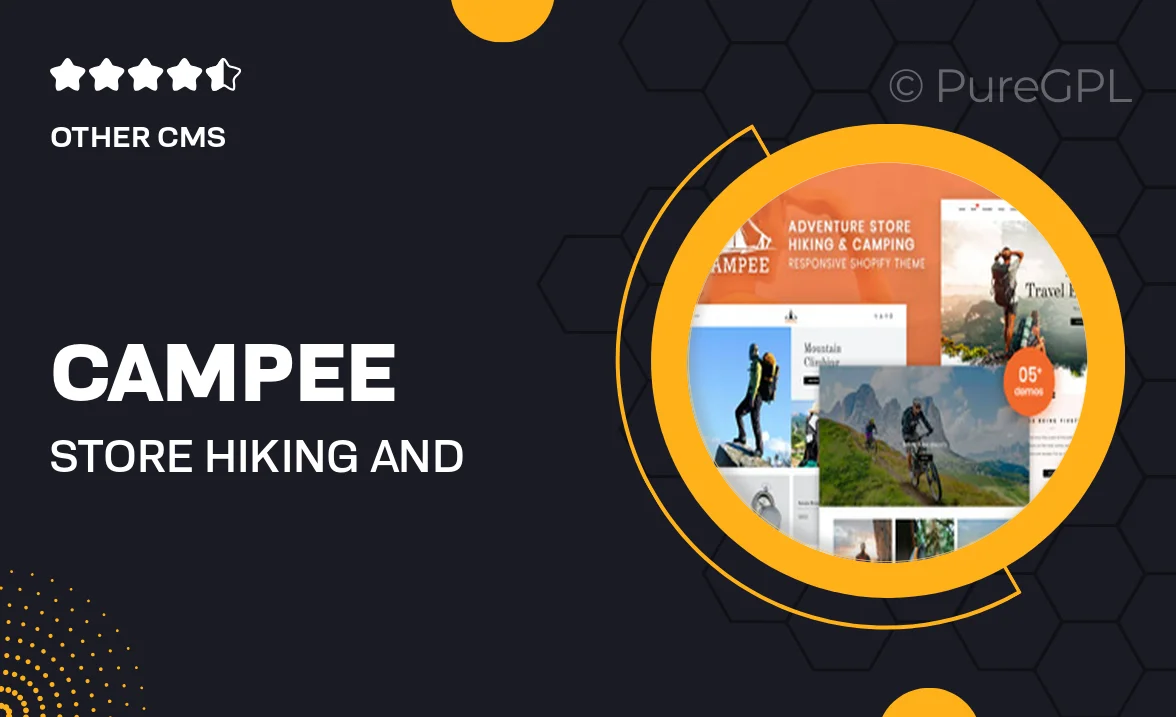 Campee – Store Hiking And Camping Shopify Theme