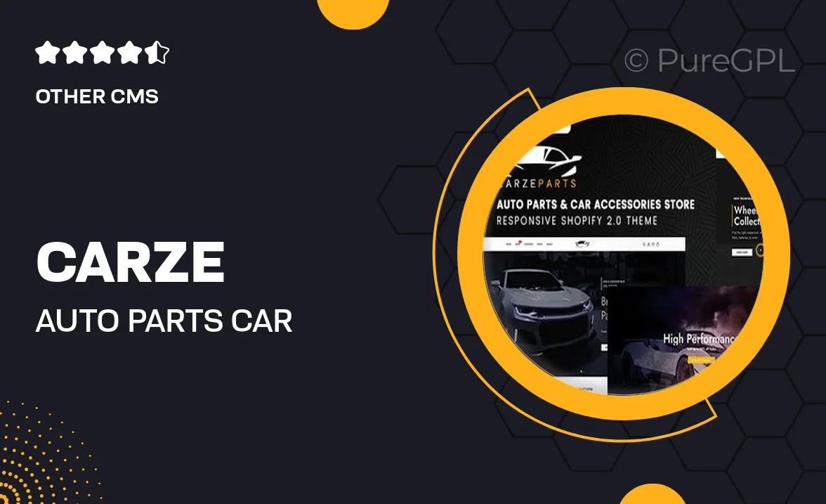 Carze – Auto Parts & Car Accessories Store Shopify 2.0 Theme