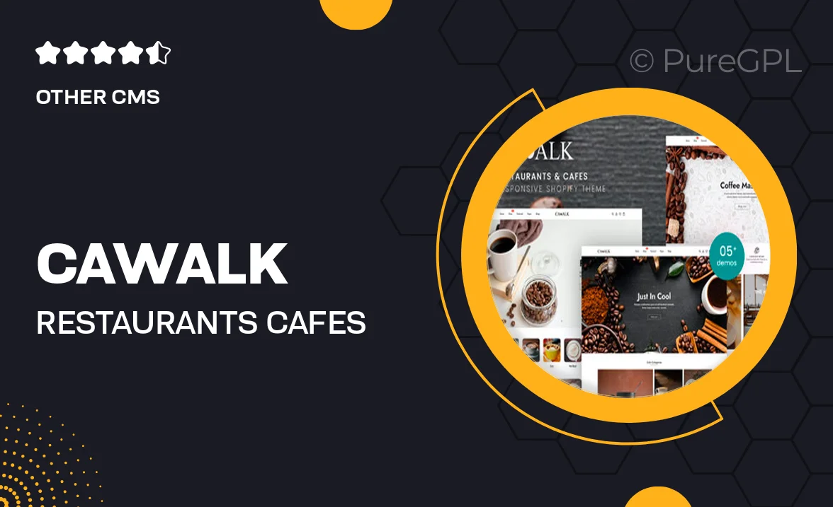 Cawalk – Restaurants & Cafes Shopify 2.0 Theme