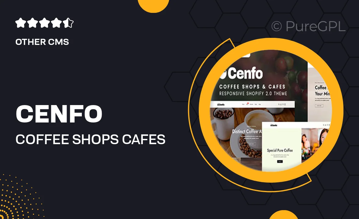 Cenfo – Coffee Shops & Cafes Shopify 2.0 Theme