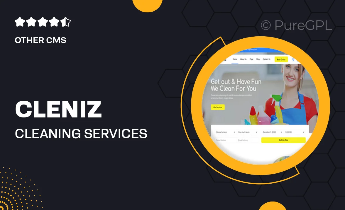 Cleniz – Cleaning Services Elementor Template Kit