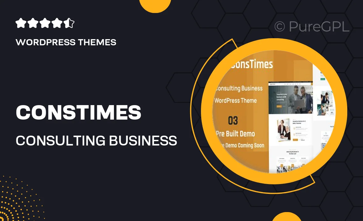 ConsTimes – Consulting Business WordPress Theme