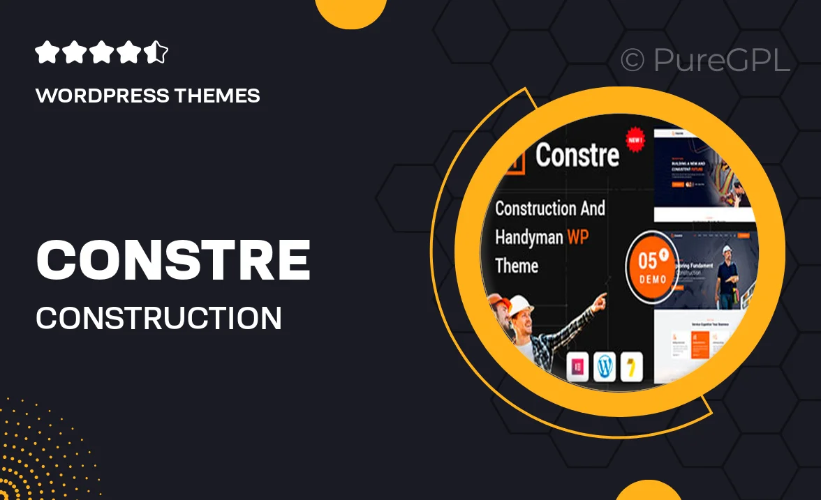 Constre – Construction, Building & Handyman Services WordPress Theme