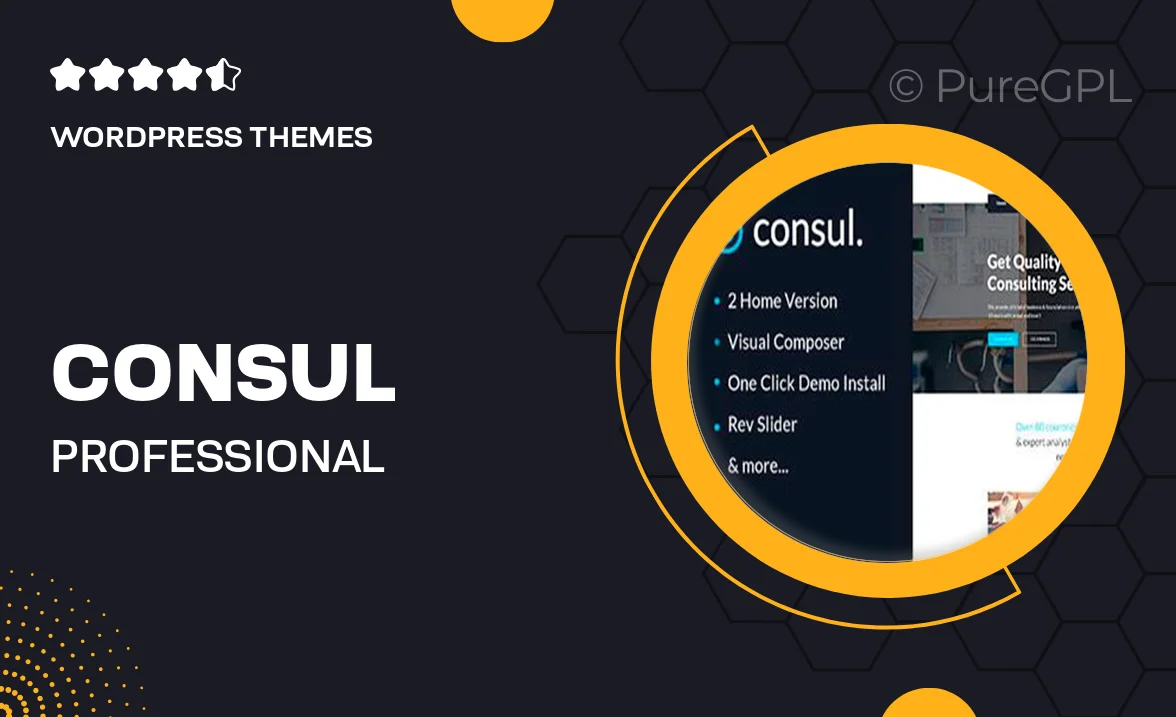 Consul – Professional Services WordPress Theme