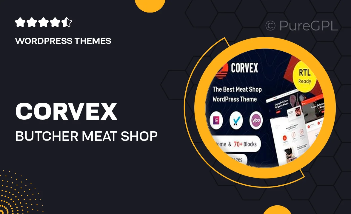 Corvex – Butcher & Meat Shop WordPress Theme + RTL