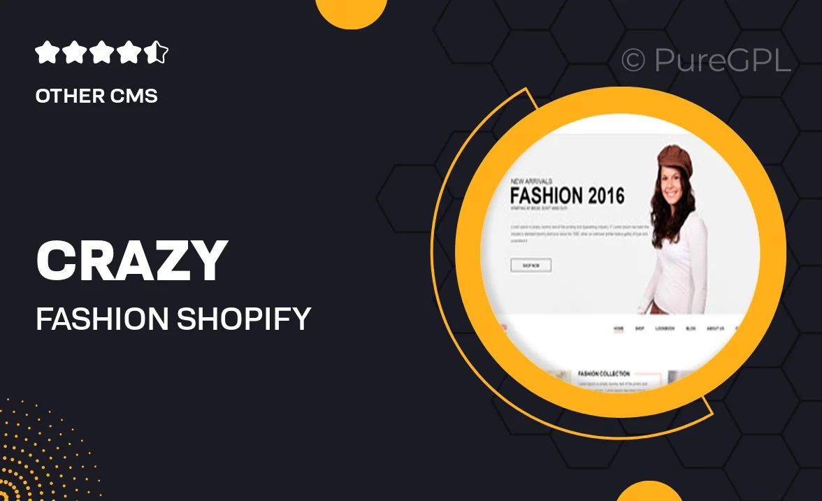 Crazy – Fashion Shopify Responsive Theme