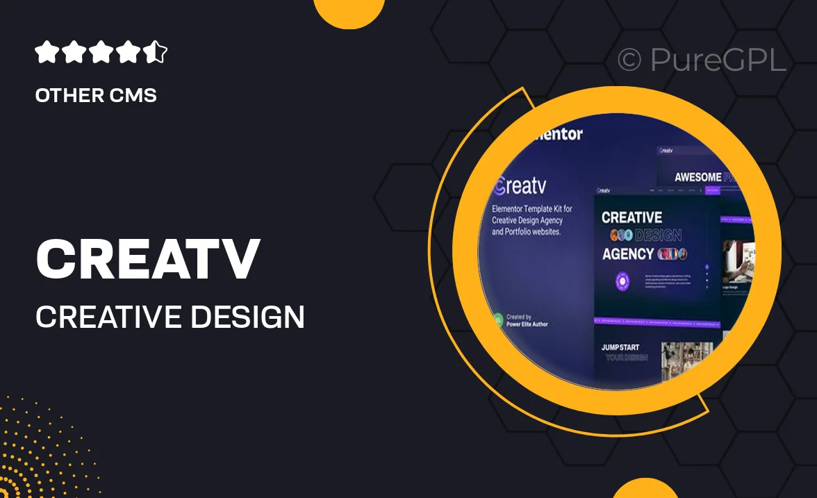 Creatv – Creative Design Agency Elementor Template Kit