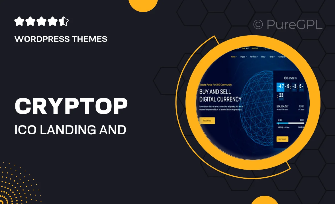 CrypTop – ICO Landing and CryptoCurrency WordPress Theme