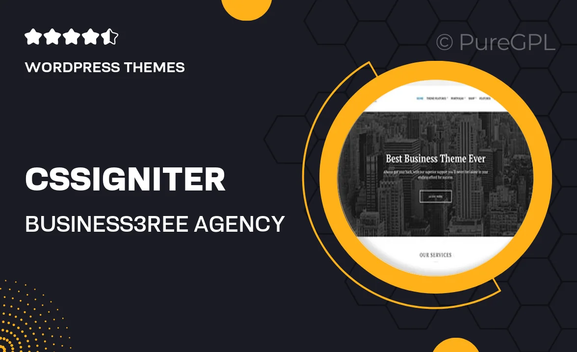 CSSIgniter Business3ree – Agency & Portfolio WordPress Theme