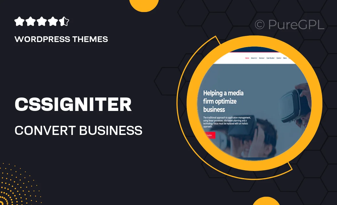 CSSIgniter Convert – Business & Finance WordPress Theme