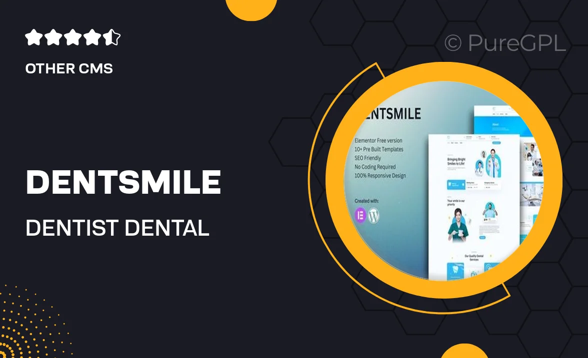 Dentsmile – Dentist & Dental Clinic Elementor Template Kit