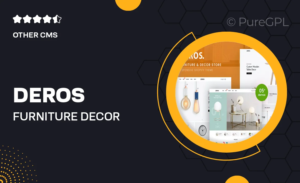 Deros – Furniture & Decor Responsive Shopify Theme