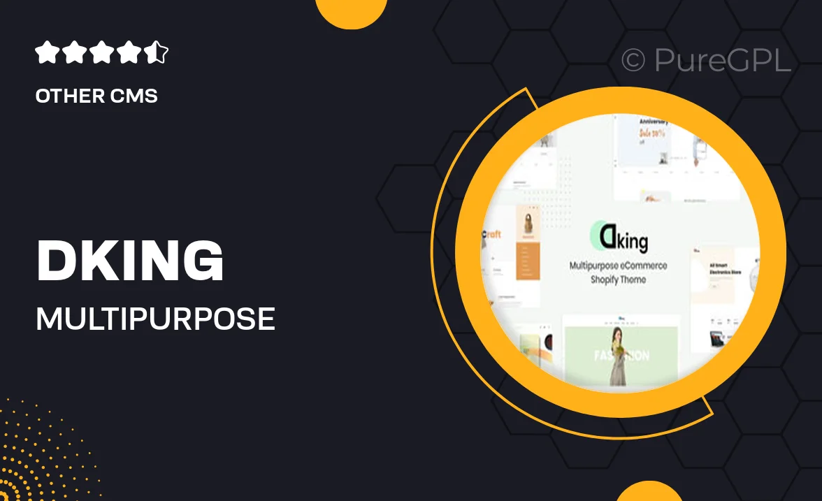 Dking – Multipurpose eCommerce Shopify Theme