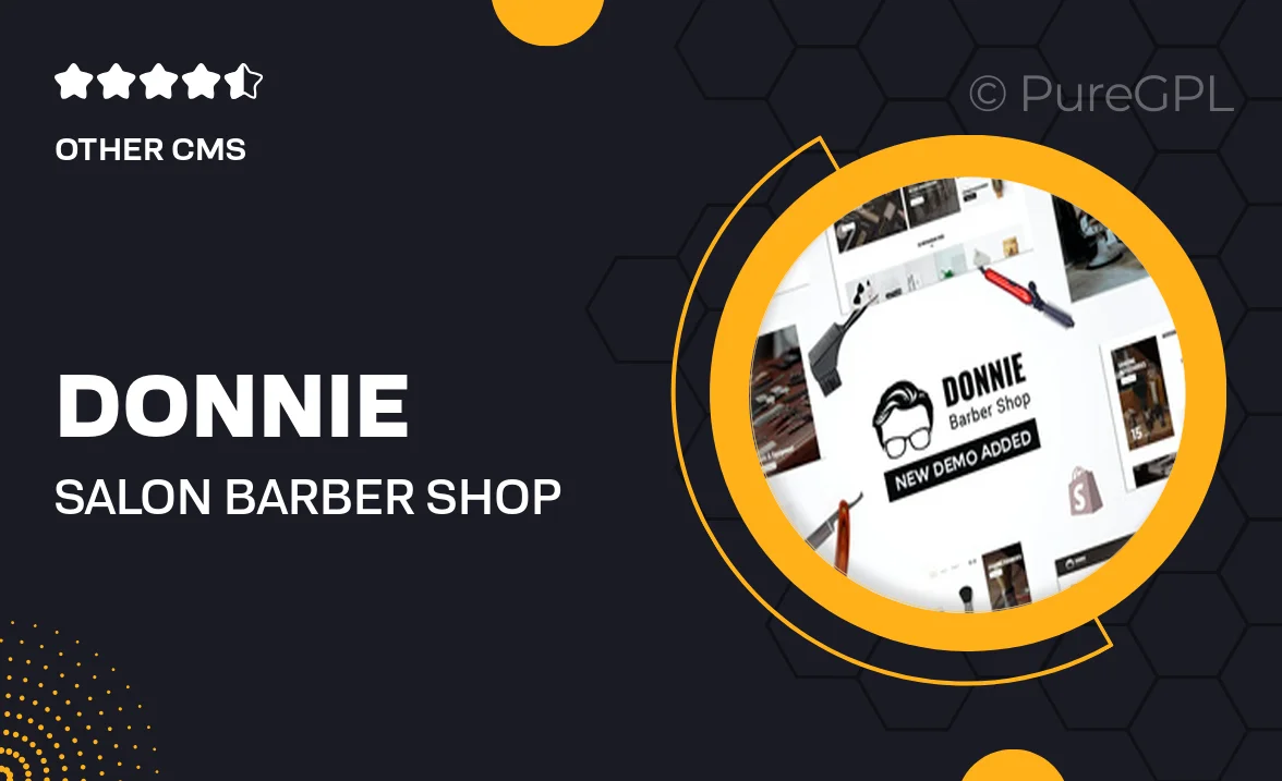 Donnie | Salon, Barber Shop Shopify Theme