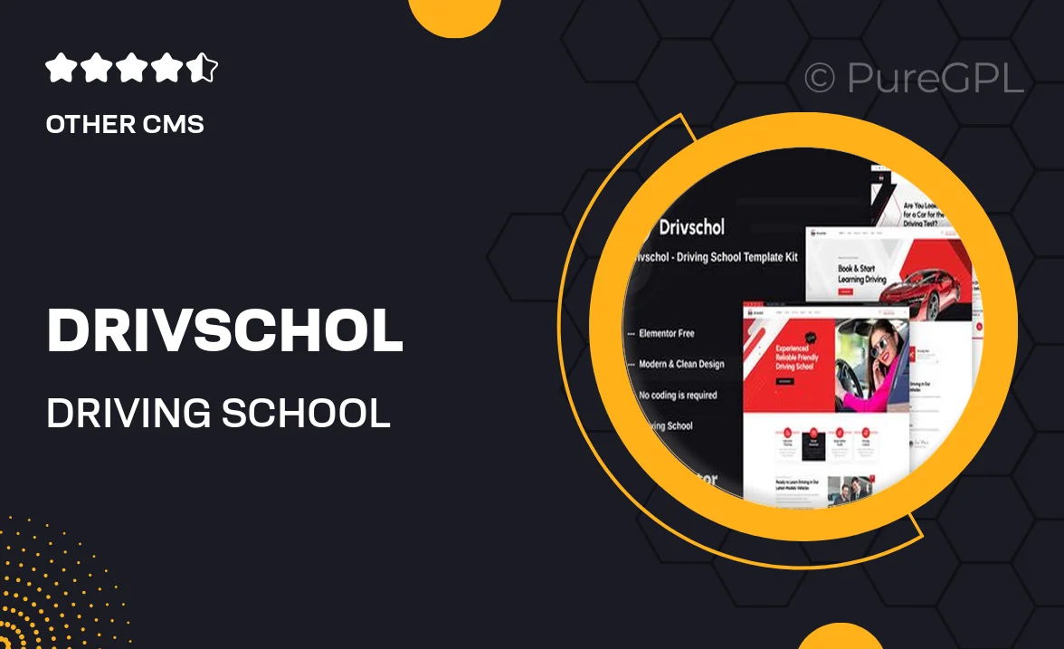 Drivschol – Driving School Elementor Template Kit