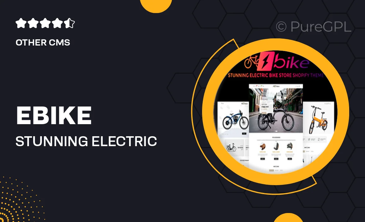 E-Bike | Stunning Electric Bicycle Store Shopify