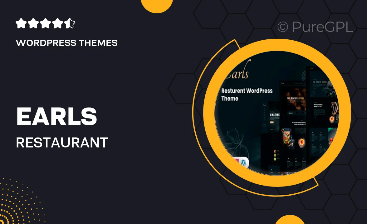 Earls – Restaurant WordPress Theme