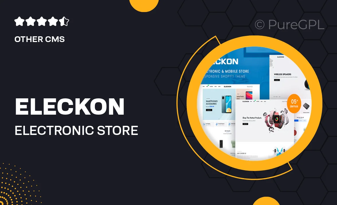 Eleckon – Electronic Store Shopify 2.0 Theme