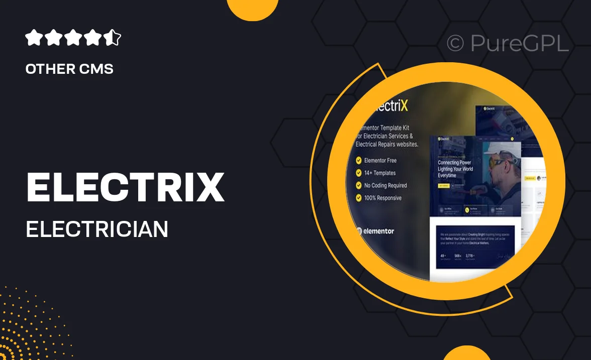 Electrix – Electrician Services & Electrical Repairs Elementor Template Kit