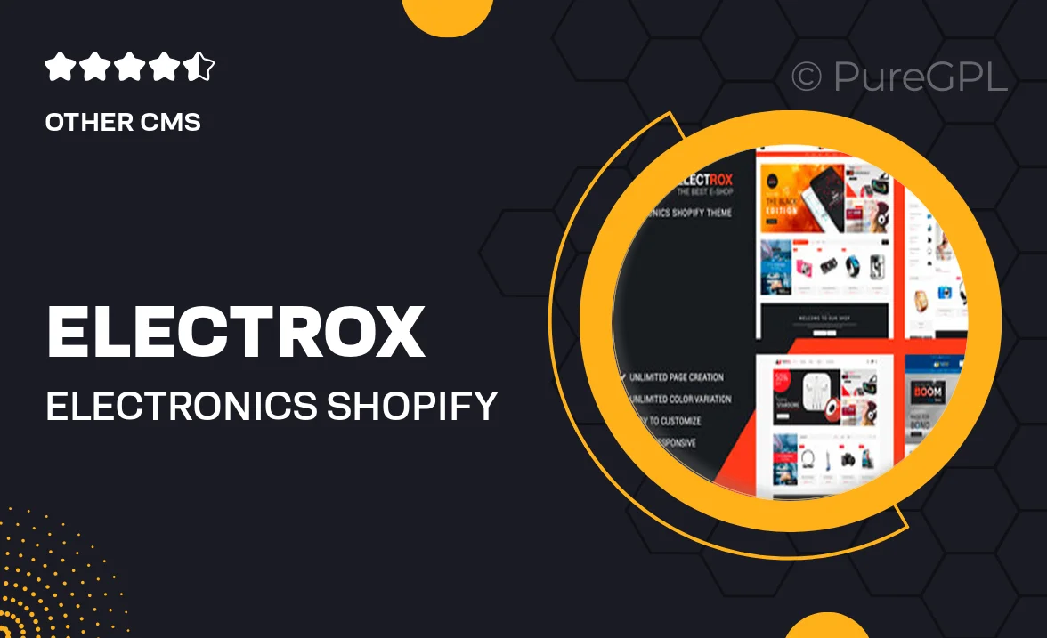 Electrox – Electronics Shopify Theme