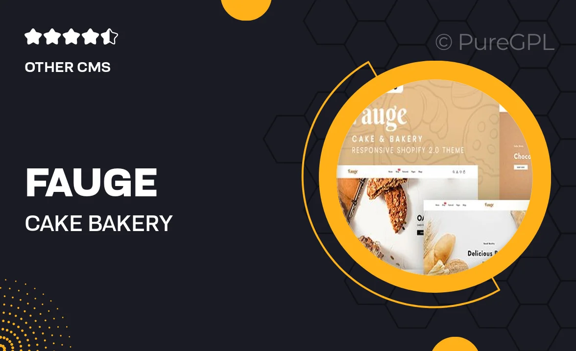 Fauge – Cake & Bakery Responsive Shopify 2.0 Theme