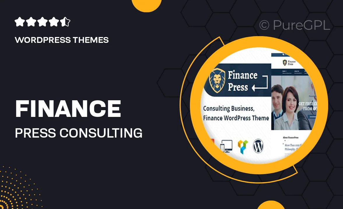 Finance Press – Consulting Business WordPress Theme