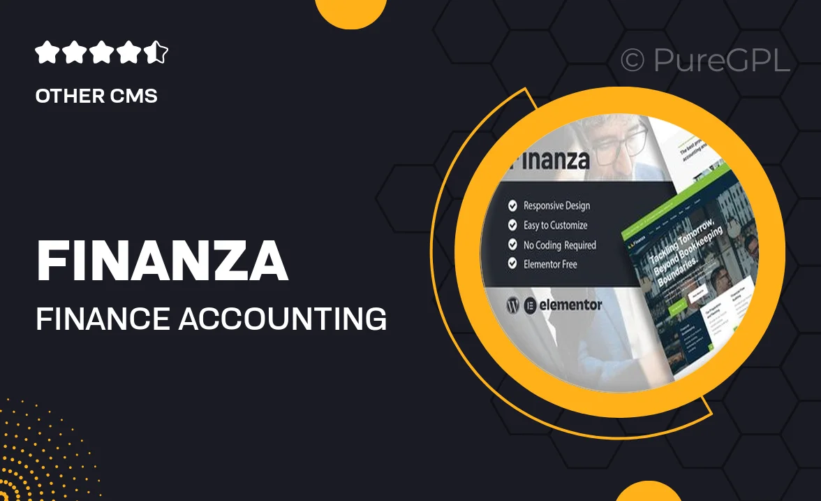 Finanza – Finance & Accounting Company Elementor Template Kit