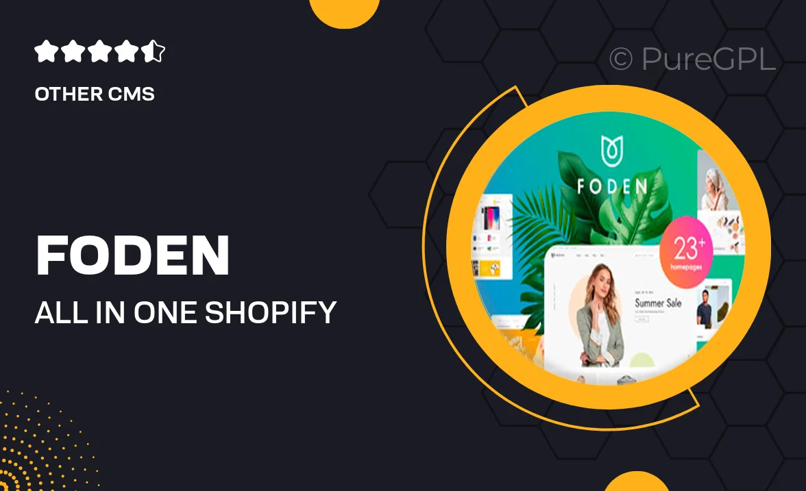 Foden – All in One Shopify Theme