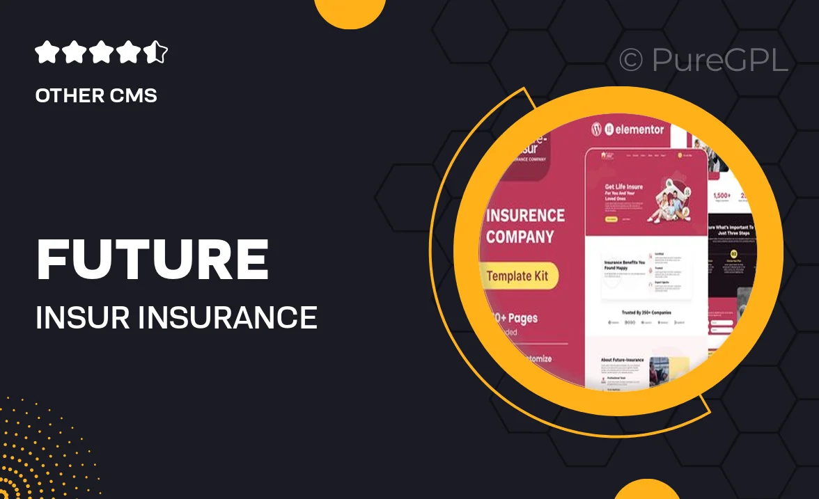 Future Insur – Insurance Company Elementor Template Kit