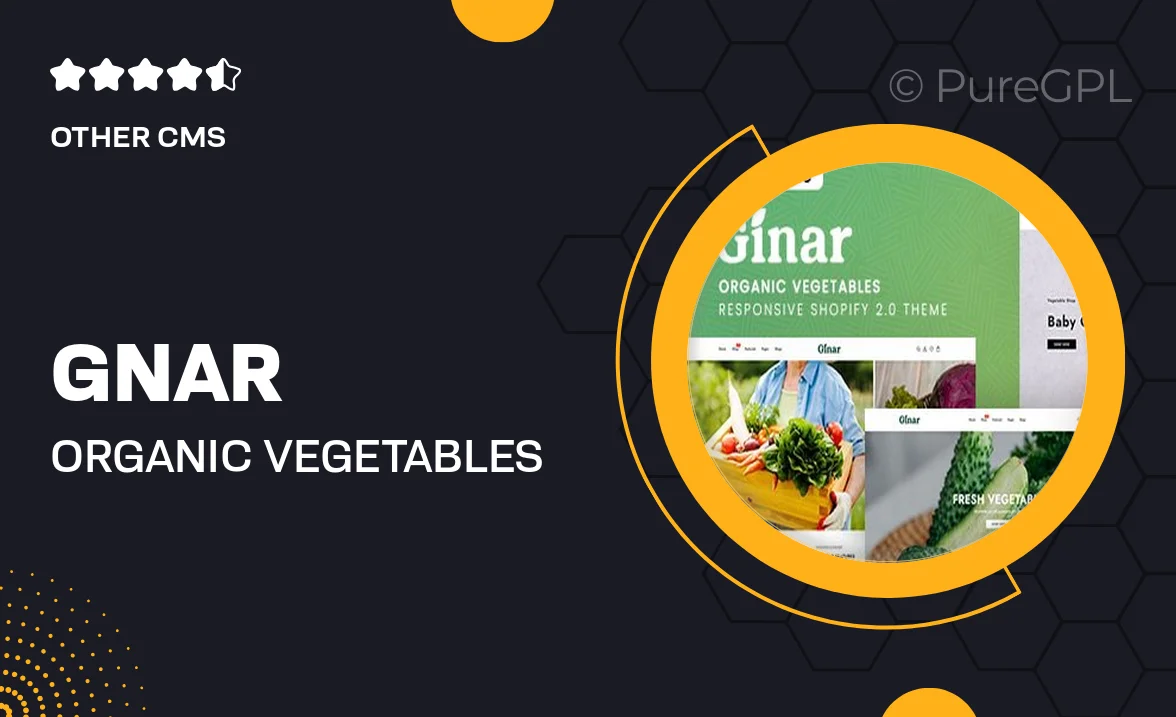 Gınar – Organic Vegetables Responsive Shopify 2.0 Theme