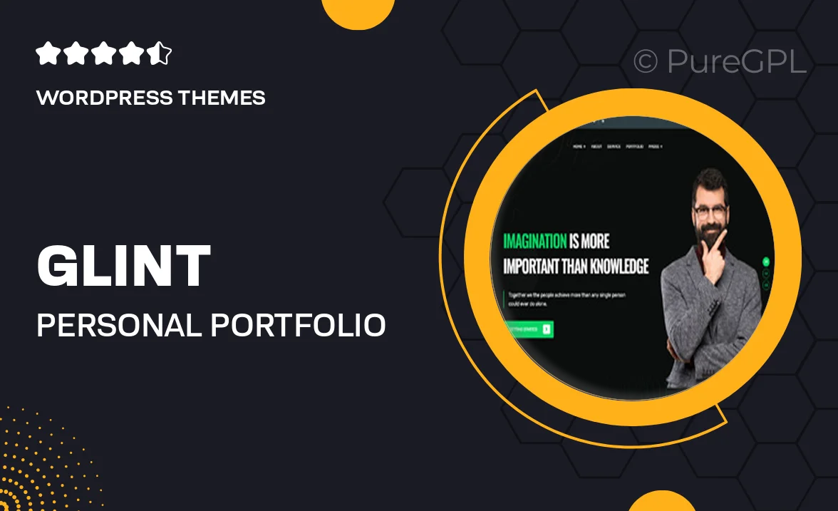 Glint – Personal Portfolio WordPress Theme