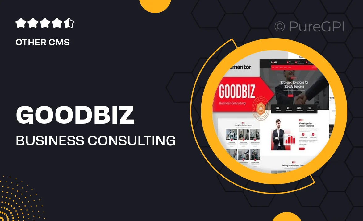 Goodbiz – Business Consulting Elementor Template Kit