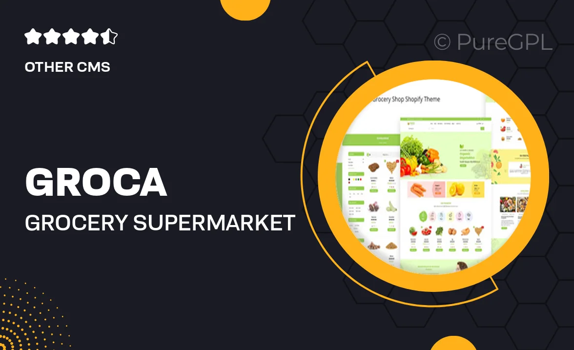 Groca – Grocery, Supermarket Shopify Theme