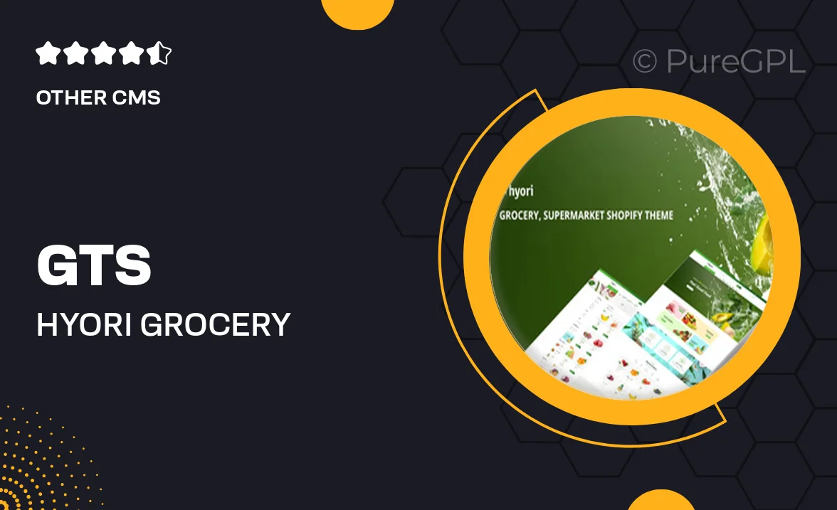 Gts Hyori – Grocery, Supermarket Shopify Theme