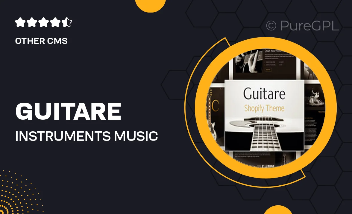 Guitare – Instruments, Music Store Shopify Theme