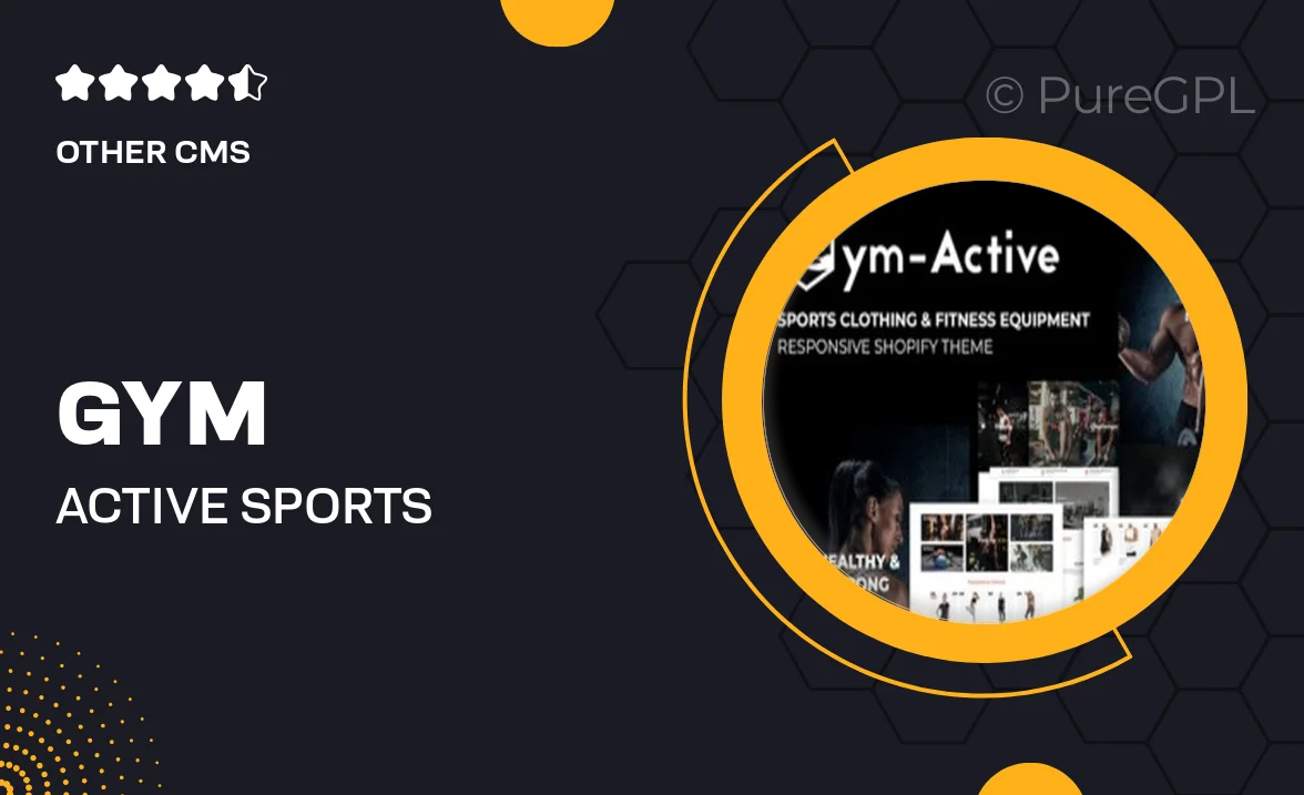 Gym Active – Sports Clothing & Fitness Equipment Shopify Theme