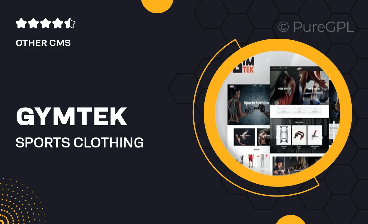 Gymtek – Sports Clothing & Fitness Equipment Shopify Theme