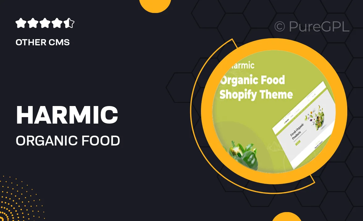 Harmic – Organic Food Shopify Theme