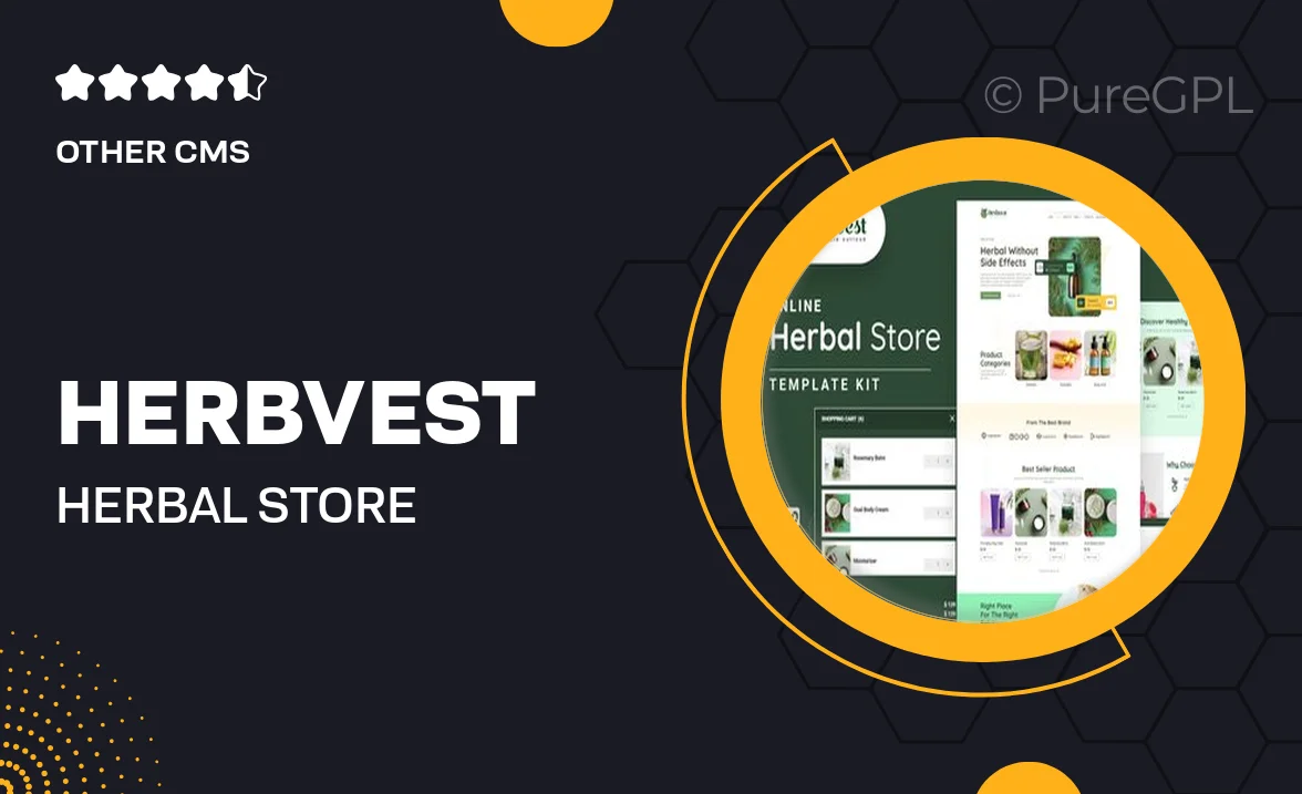 HerbVest – Herbal Store Elementor Pro Template Kit