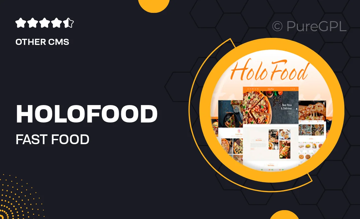 HoloFood – Fast Food & Restaurant Shopify Theme