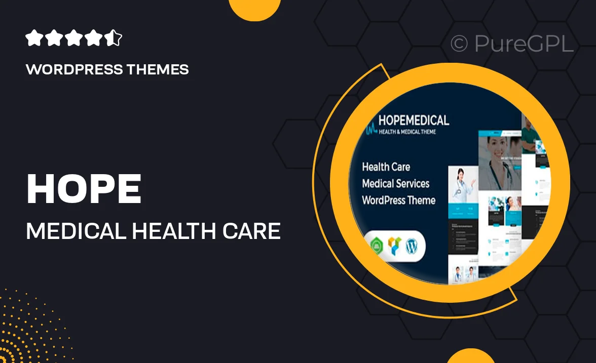 Hope Medical – Health Care WordPress Theme