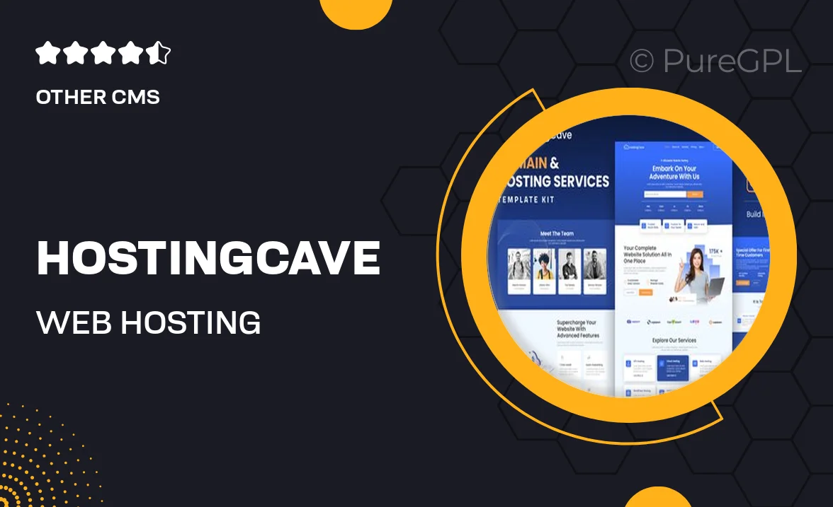 Hostingcave – Web Hosting Services Elementor Template Kit