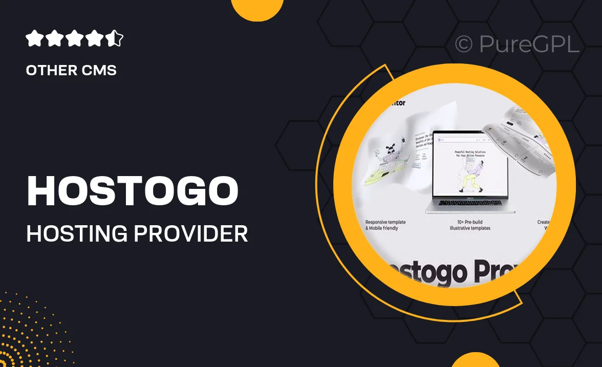 Hostogo – Hosting Provider Elementor Template Kit