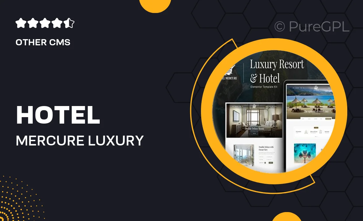 Hotel Mercure – Luxury Resort & Hotel Elementor Template Kit