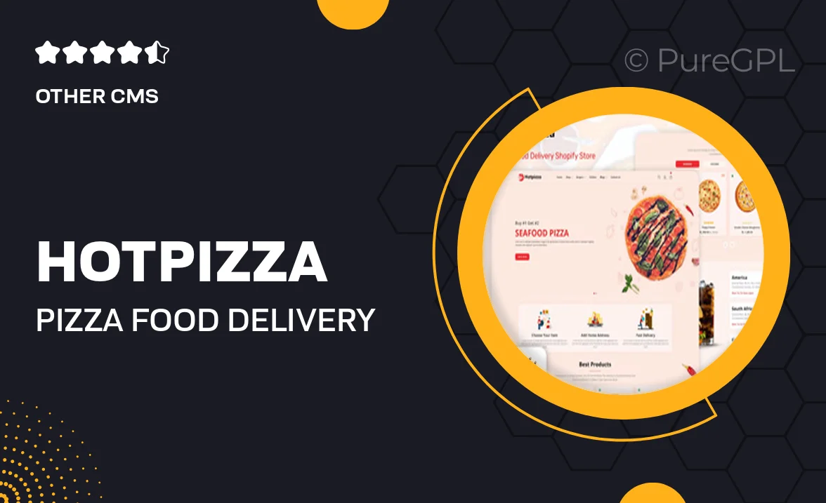 HotPizza – Pizza & Food Delivery Shopify Store