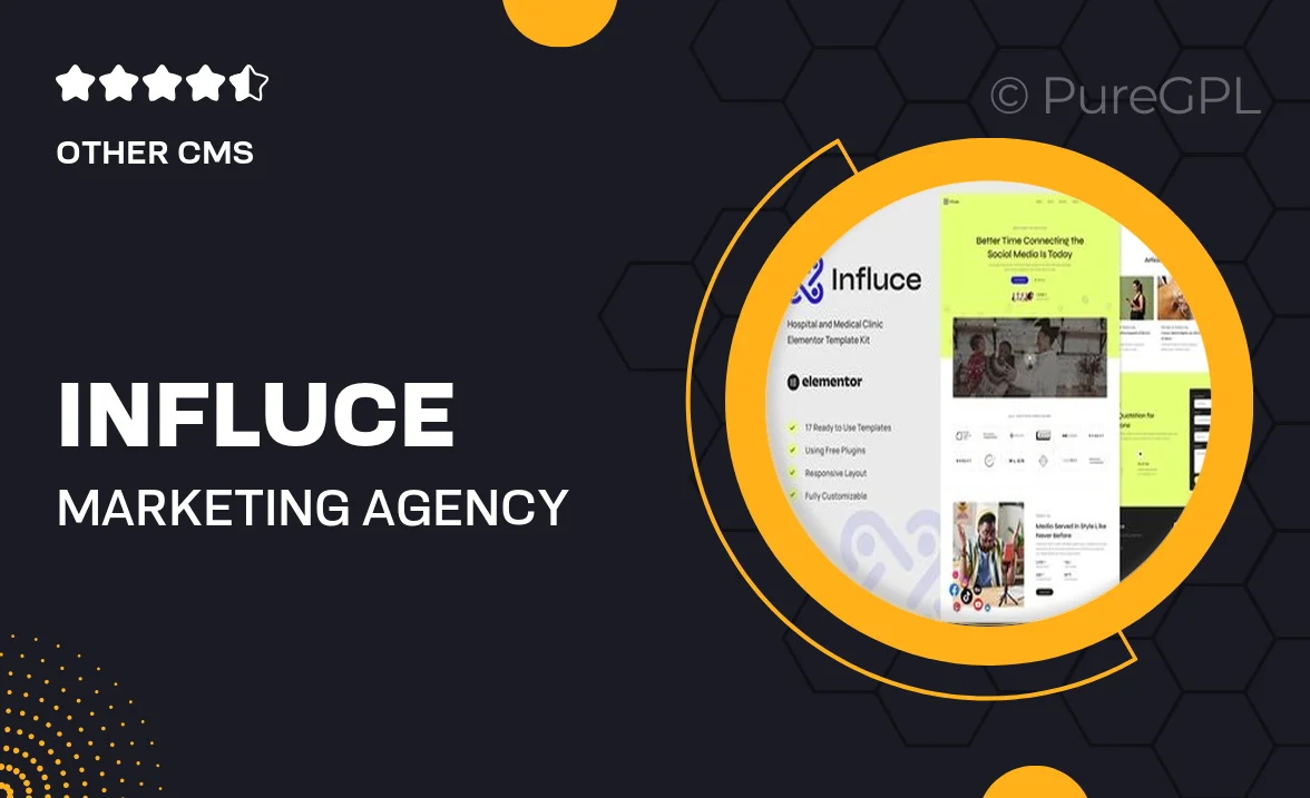 Influce – Marketing Agency & Influencer Elementor Template Kit