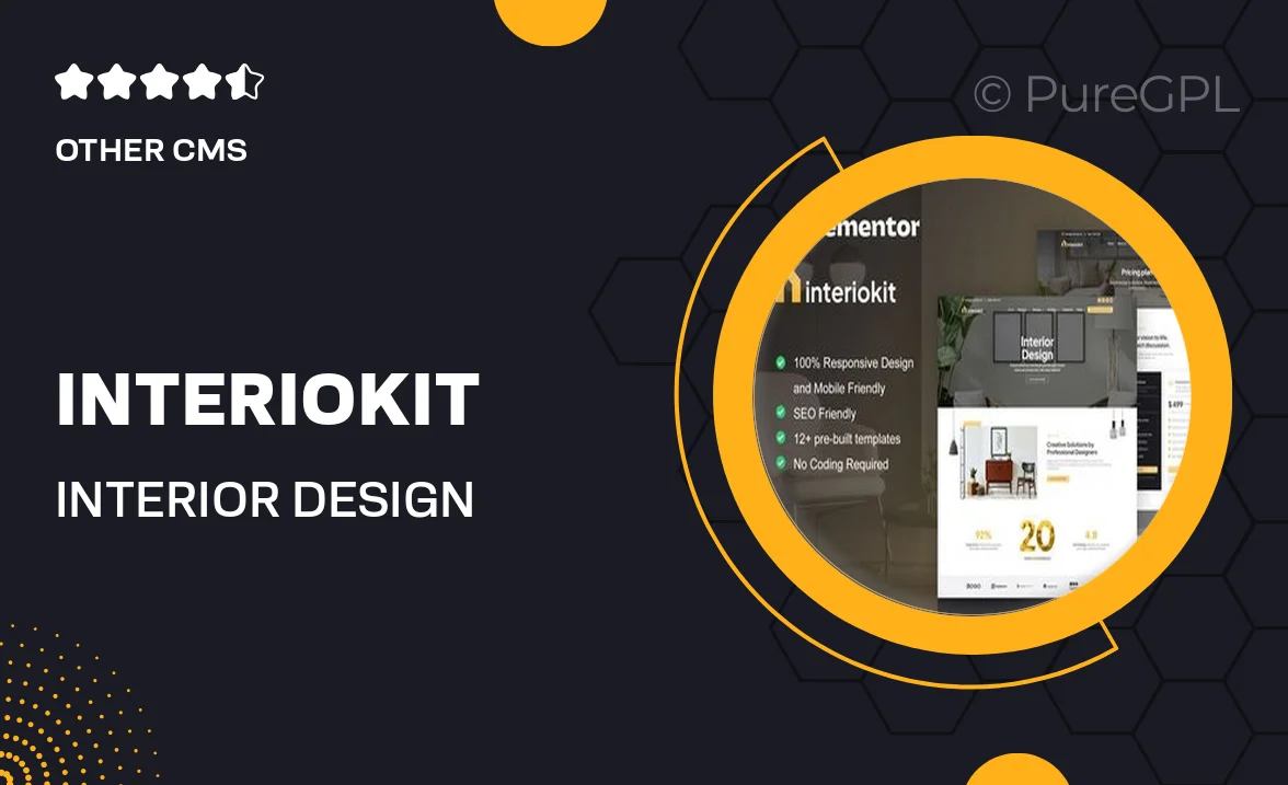 Interiokit – Interior Design & Architecture Elementor Template Kit