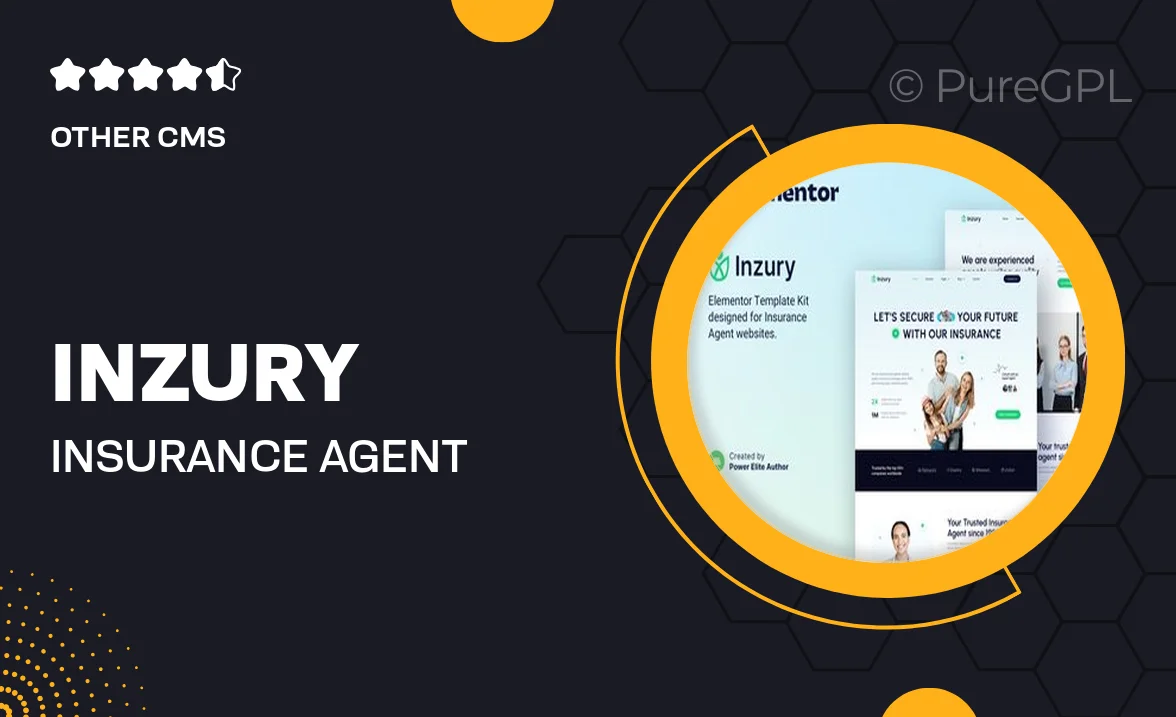 Inzury – Insurance Agent & Consulting Elementor Template Kit