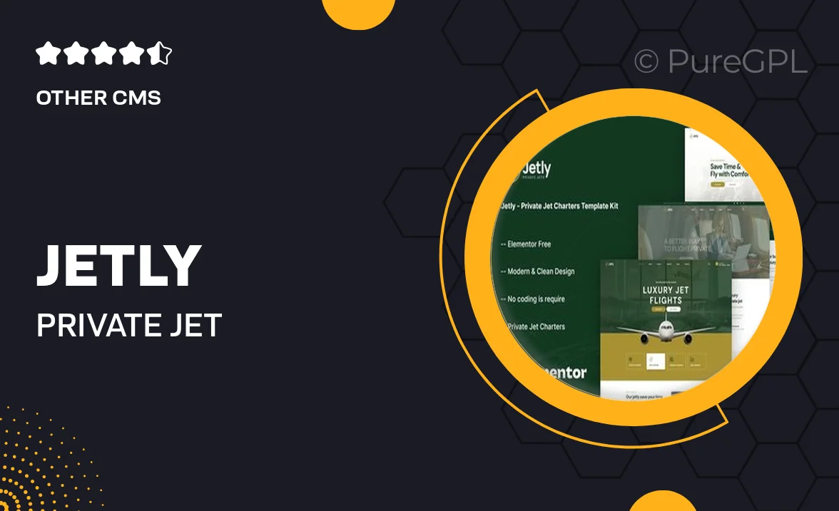 Jetly – Private Jet Charters Elementor Template Kit